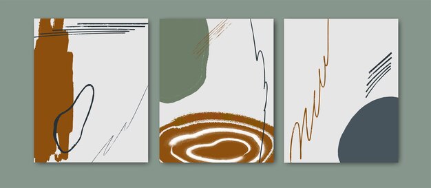 Abstract trendy universal artistic templates Good for cover invitation banner placard brochure