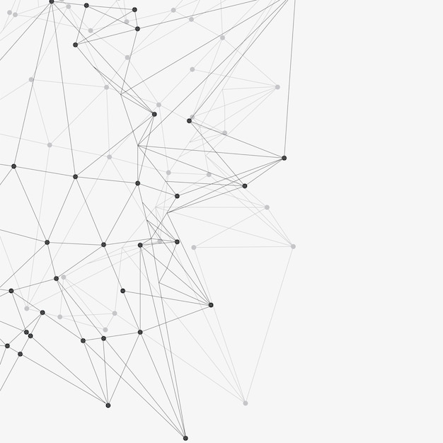 Abstract triangles space low poly