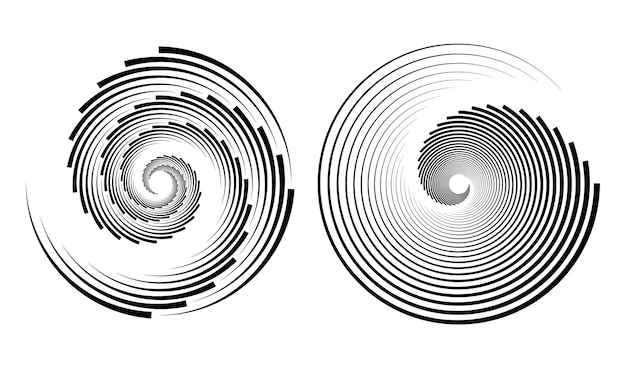 abstract two dynamic rhythmic circle spiral sound wave vector background