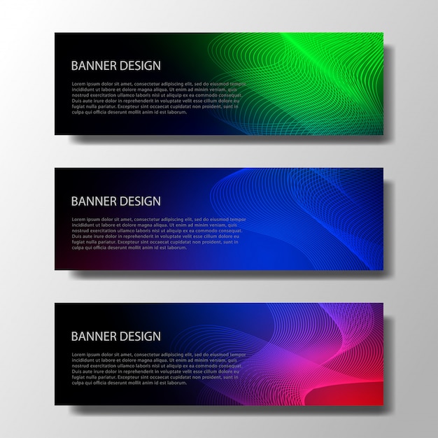 Abstract vector banners 