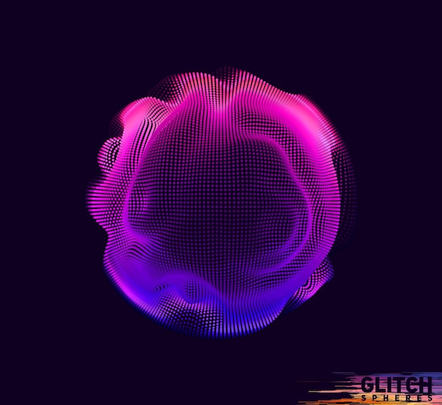 abstract vector colorful mesh on dark background. futuristic style card.