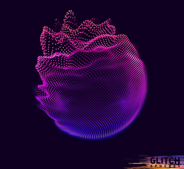 Abstract vector colorful mesh on dark background