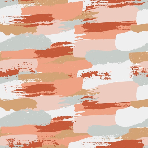 abstract vector creative seamless pattern with brush strokes colorful background for printing