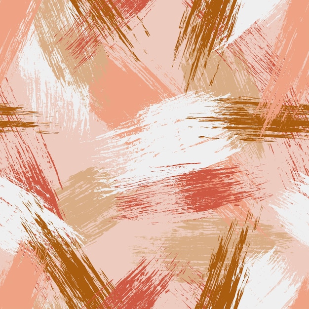 abstract vector creative seamless pattern with brush strokes colorful background for printing