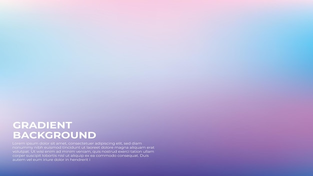 Abstract vector gradient pastel color hologram background design