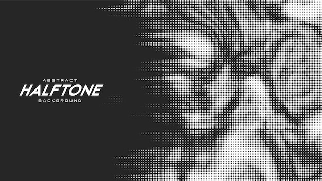 Abstract vector torn monochrome halftone background. Scrathed dotted texture element.