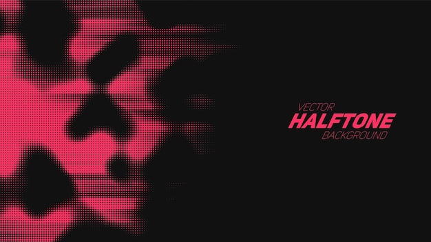 Abstract vector torn red halftone background Scrathed dotted texture element