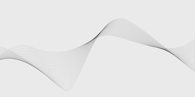Abstract vector waves background Wave element for design