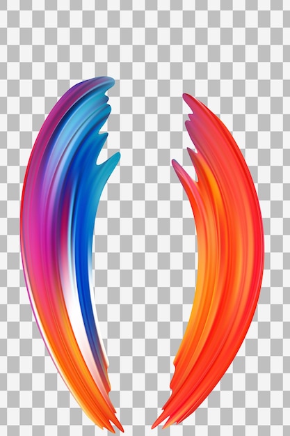 Abstract Watercolour Colouful Brush Strokes