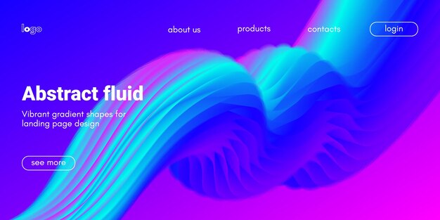 abstract wave background with dynamic liquid shape