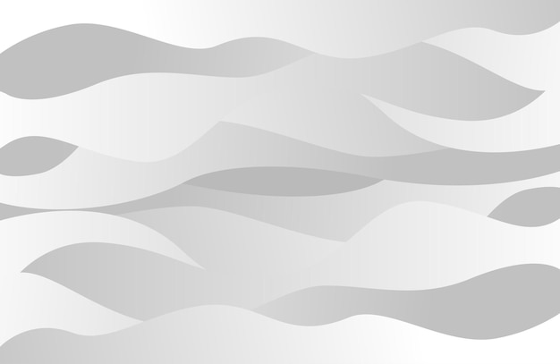Abstract Wave background with White and Grey colour shape Editable Vector