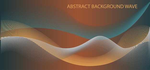 Abstract wave element for design Digital frequency track equalizer Stylized line art background Vector illustration Wave with dots created using blend tool Curved wavy line smooth stripe