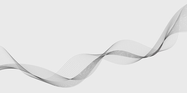 abstract wave element for design digital frequency track equalizer stylized line art background