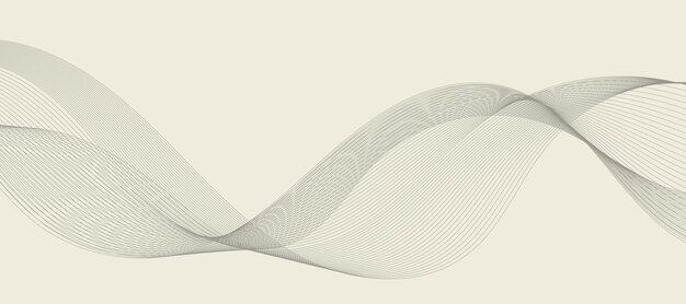 Abstract wave element for design Digital frequency track equalizer Stylized line art background