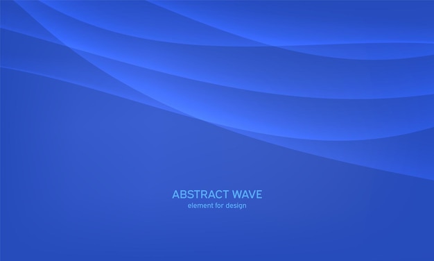 Abstract wave element for design. Stylized line art background.