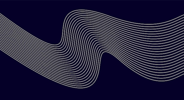 Abstract Wave Lines Background