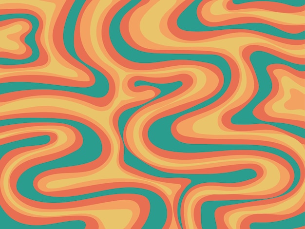 abstract wave marble liquid pattern vintage colorful hand drawn vector illustration background