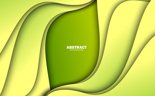 abstract wave shape overlap layer papercut background