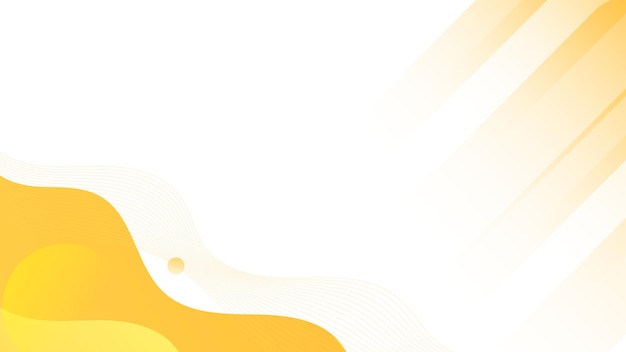 abstract wave yellow orange gradient background design for presentation with shadow