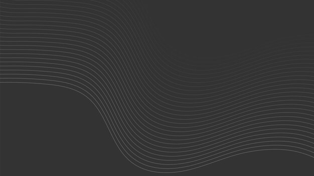 Abstract Wavy Line Background in Minimalistic Style