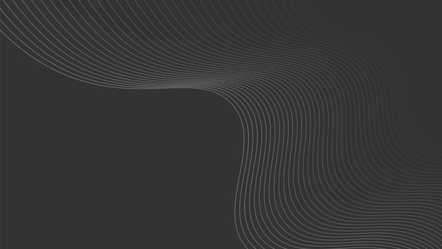 Abstract Wavy Line Background in Minimalistic Style