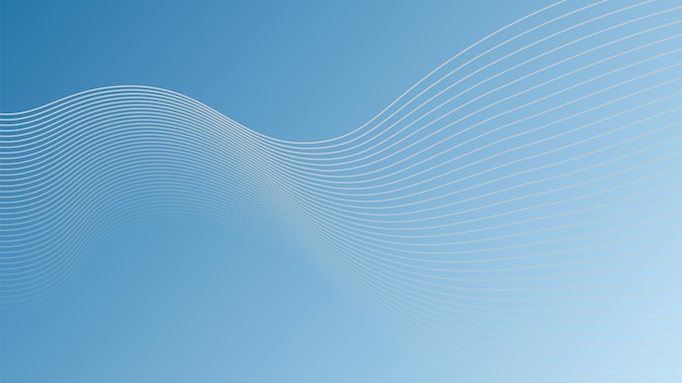 Abstract wavy line wavy pattern and stylish line art on white background