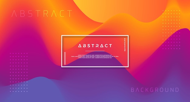 Abstract wavy vector background with trendy gradient colors