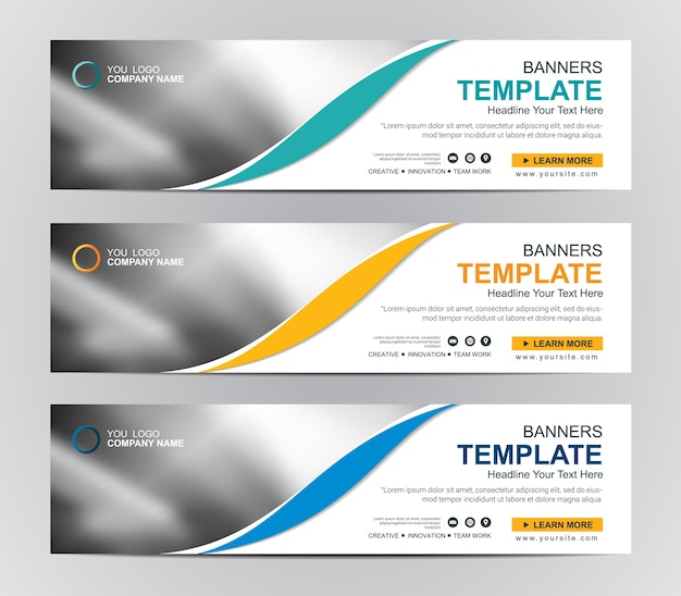 abstract web banner design background or header templates