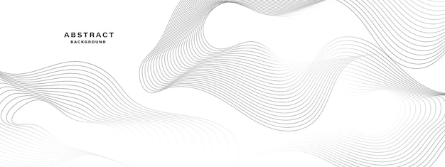 Abstract white background with contour lines