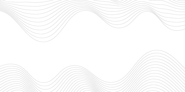 Abstract white background with wavy lines art Background minimalist concept Vector