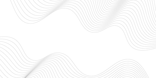 Abstract white background with wavy lines art Background minimalist concept Vector