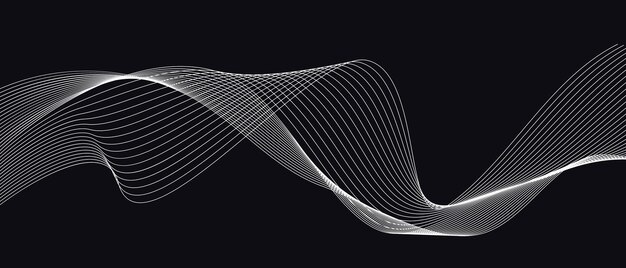Abstract white wave background vector illustration