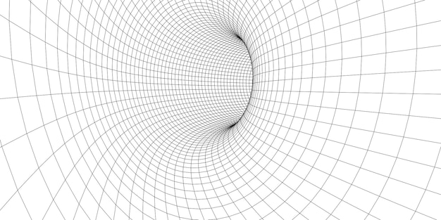 abstract wireframe tunnel science wormhole vector 3d portal grid futuristic fantasy funnel
