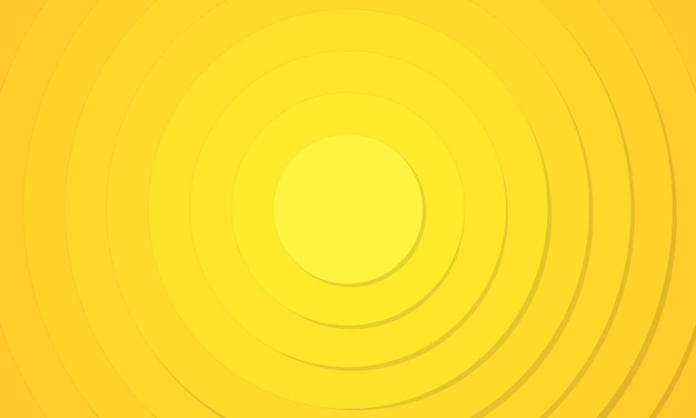 abstract yellow and orange colored circular gradient background in paper style .3d illustration.