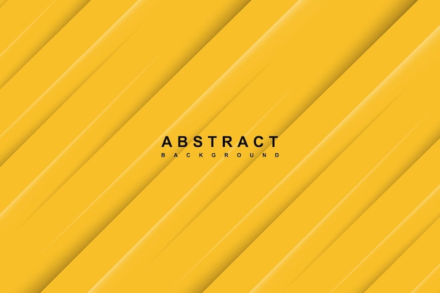 Abstract yellow background with diagonal papercut lines