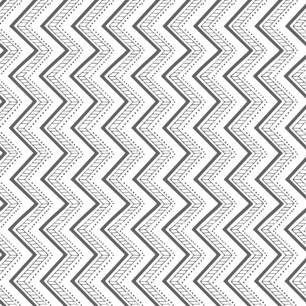 Abstract Zigzag Pattern with Dotted Details