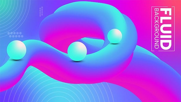 Abstrakti 3d-renderöity dynaaminen nestetausta tai nestemäinen aaltotausta