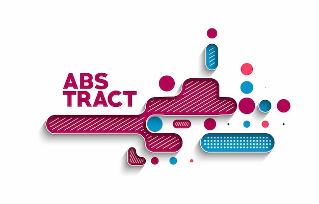 Abstrakti bannerijuliste tekstillesi varatulla tilalla, vektorikuvitus, suunnittelumuodot.
