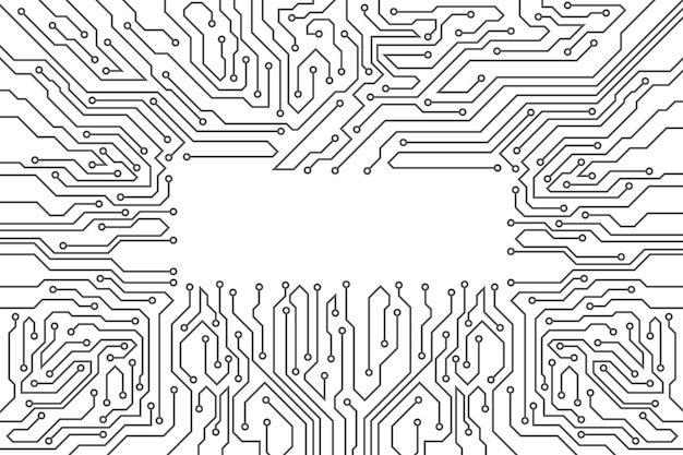 Abstrakti futuristinen piirilevyn tausta, korkean tietokonetekniikan sininen väritausta