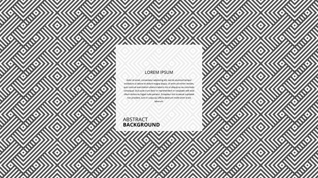 Abstrakti geometrinen diagonaalinen neliön muoto viivojen kuvio
