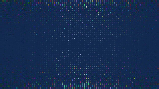 Abstrakti geometrinen neliöiden tausta. Pikselitausta tyhjällä tilalla. Vektorikuva.