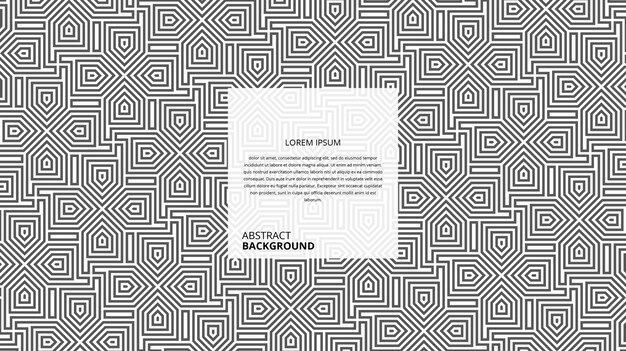 Abstrakti geometrinen nuolen muotoinen viivakuvio