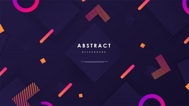 Abstrakti geometrinen tausta värikkäillä muodoilla