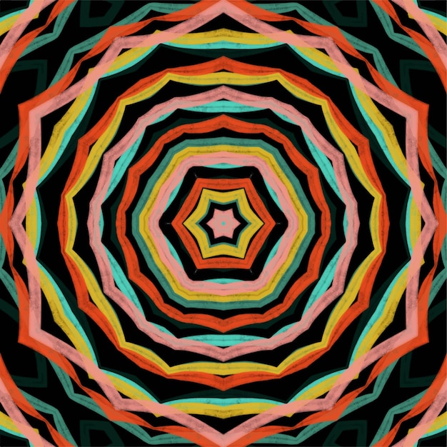 Abstrakti kaleidoskooppitausta. Kaunis saumaton kaleidoskooppikuvio. Monivärinen mosaiikkikuvio. Saumaton kaleidoskooppikuvio. Ainutlaatuinen kaleidoskooppimalli.