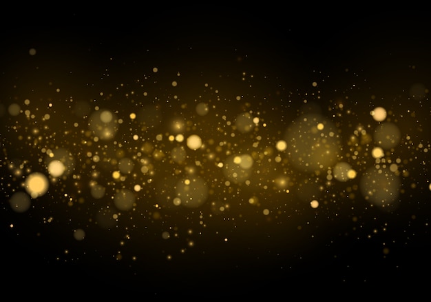 Abstrakti kultaisella bokeh-efektillä.