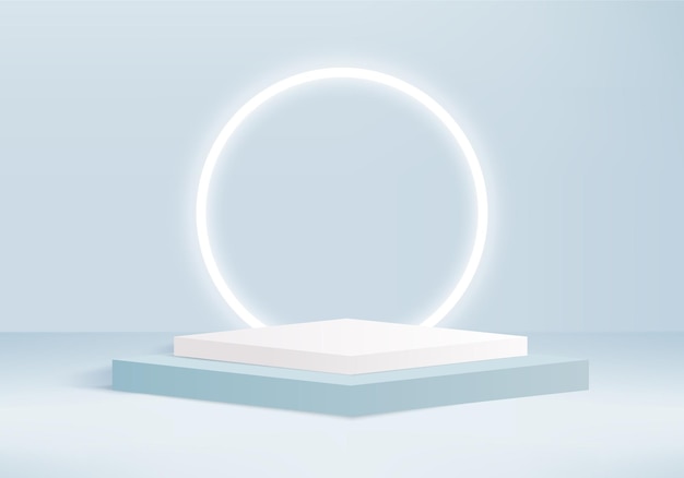 Abstrakti lieriömäinen ja minimalistinen näkymä geometrisellä tasolla