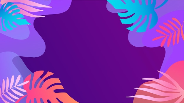 Abstrakti orgaaninen kukkaistaustainen, lehtiä, nestettä, aaltoja ja minimalistisia elementtejä sisältävä tausta, jossa on värikäs, eloisa ja kirkas liukuväri. Sopii hyvin onnittelukortteihin, kutsuihin, mainoslehtisiin ja sosiaalisen median mallipohjiin.