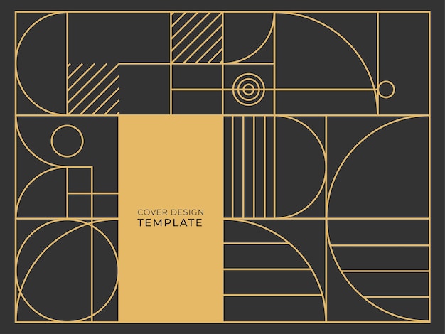 Abstrakti tausta, jossa puoliympyrän, neliön, viivan, pisteen ja aallon geometriset tekstuurit, Memphis-tyyli