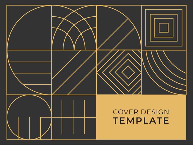Abstrakti tausta, jossa puoliympyrän, neliön, viivan, pisteen ja aallon geometriset tekstuurit, Memphis-tyyli