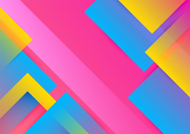 Abstrakti värikäs geometrinen vektori gradientti tausta